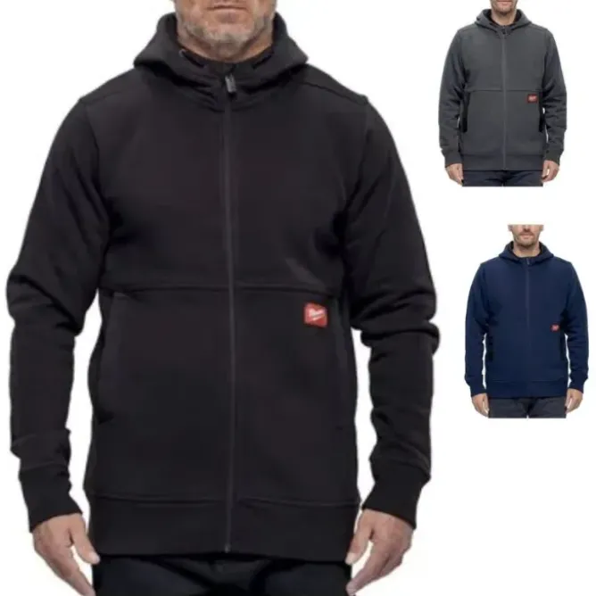 Felpa da Lavoro Milwaukee Gridiron 4932499387 Con Cappuccio Zip Intera