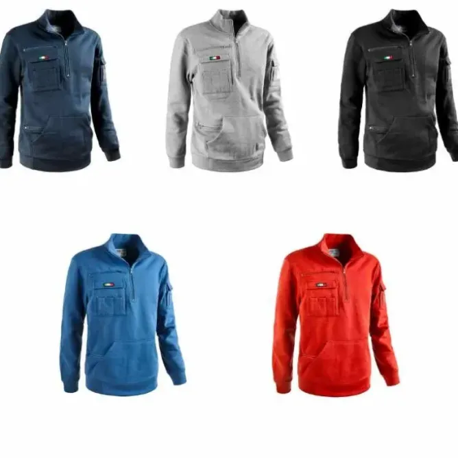 Felpa da Lavoro Multitasche Mezza Zip Sottozero Tank 50250
