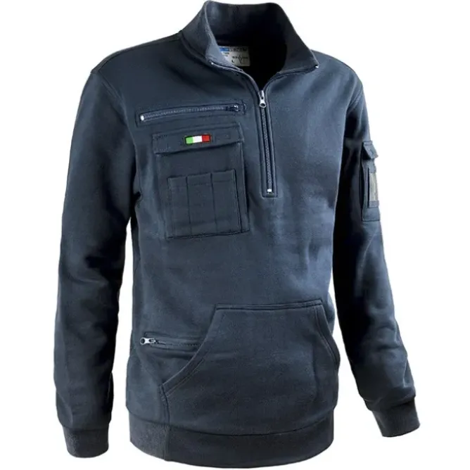 Felpa da Lavoro Multitasche Mezza Zip Sottozero Tank 50250