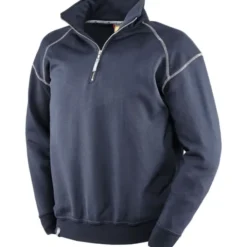 Felpa da Lavoro Neri con mezza zip Cermis 455059