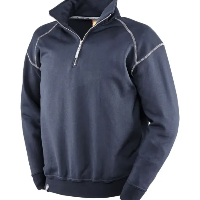 Felpa da Lavoro Neri con mezza zip Cermis 455059