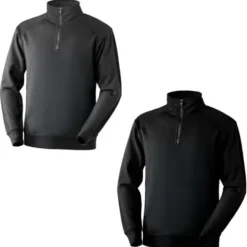 Felpa da Lavoro Neri mezza zip Anniston 455065