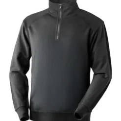 Felpa da Lavoro Neri mezza zip Anniston 455065