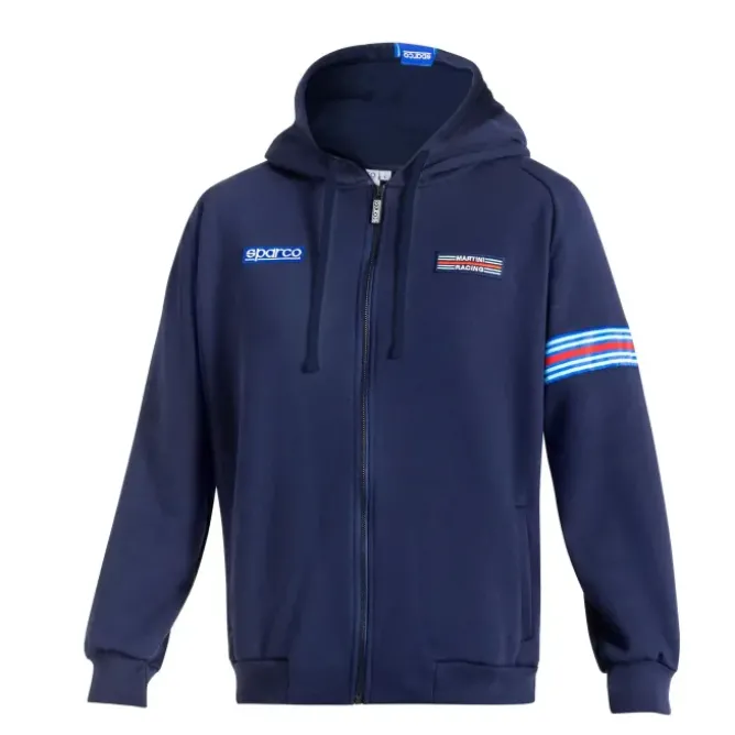 Felpa da Lavoro Zip Intera Con Cappuccio Sparco Martini Racing Hooded full zip BMF0013D0