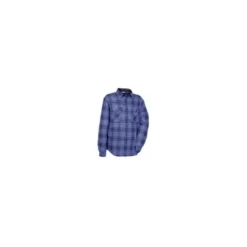 Fuori tutto - Camicia da Lavoro Cofra Piccadilly 100% Cotone Flanella V370-0-00 Colore Navy/Bianco Taglia XL