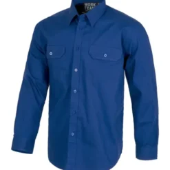 Fuori tutto - Camicia da lavoro rinforzata in cotone a manica lunga - Workteam taglia 54 colore grigio