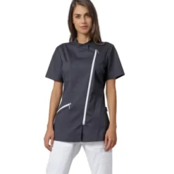 Fuori Tutto - Casacca da donna a maniche corte Kate Dr.Blue Siggi - 04CS1689/00-0757 Taglia XS Colore Grigio