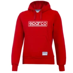 Fuori tutto - Felpa con cappuccio da lavoro Sparco Hoodie Frame Lady 01316 Taglia L Colore Rosso