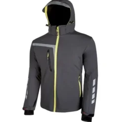 Fuori tutto - Giacca da Lavoro Softshell Stretch Elasticizzata U-Power Quick PE114BC colore black carbon taglia XS