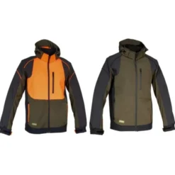 Fuori tutto - Giacca da Lavoro Softshell Multitasche Stretch Impermeabile Cofra Seewald V323-0-03 Taglia 64 Colore Fango Nero