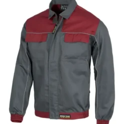 Fuori tutto - Giacca da lavoro estiva multitasche con cerniera in nylon nascosta - Workteam Taglia 56 colore Grigio Granata