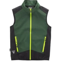 Fuori tutto - Gilet Workshell sportivo a collo alto e cerniera in nylon - Workteam Taglia L colore grigio nero