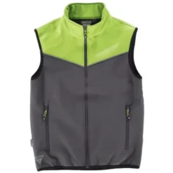 Fuori tutto - Gilet Workshell sportivo combinato a collo alto - Workteam taglia 3xl colore verde giallo