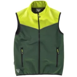 Fuori tutto - Gilet Workshell sportivo combinato a collo alto - Workteam taglia 3xl colore verde giallo
