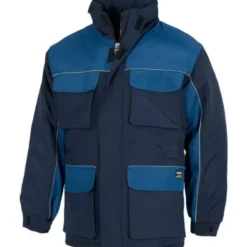 Fuori tutto - Giubbotto imbottito multitasche con tessuto esterno Oxford - Workteam Colore Navy/Azzurro Taglia 2XL