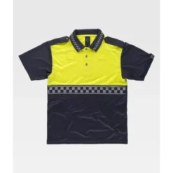 Fuori tutto - Polo da Lavoro Manica Corta Alta Visibilità C3855 - Workteam Taglia L Colore Navy/Yellow
