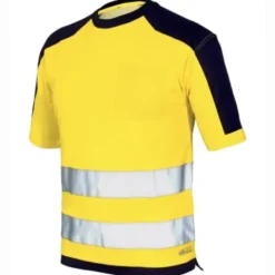 Fuori tutto - T-shirt Alta Visibilità ISSA LINE - 08186 Taglia M Colore Arancio Fluo Blu Navy