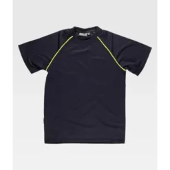 Fuori tutto - T-shirt da Lavoro Tecnica Manica Corta S6640 - Workteam Colore Nero/Giallo Taglia S