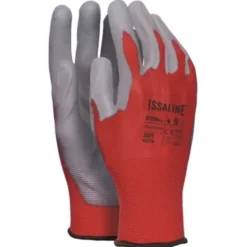 Fuori-Tutto 12 Paia - Guanti da lavoro in Poliuretano Spalmato PU - Issa Line 07284 colore Nero Taglia 8