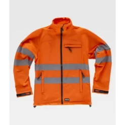Fuori tutto - Giacca da Lavoro Workshell Stretch Alta Visibilità S9535 - Workteam Colore Arancio Taglia S