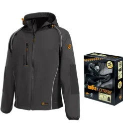 Fuori tutto - Giacca tecnica softshell 8884B Clever - ISSA LINE Taglia S Colore Nero