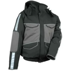 Fuori tutto - Giubbotto Imbottito da Lavoro Stretch Multitasche Cofra Strasbourg V094-0-00 taglia 50 colore Nero Antracite