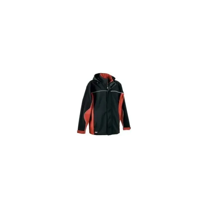 Giacca con Cappuccio da Lavoro Softshell Stretch Elasticizzata Multitasche Cofra Norway V093-0-00