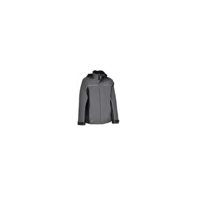 Giacca con Cappuccio da Lavoro Softshell Stretch Elasticizzata Multitasche Cofra Norway V093-0-00
