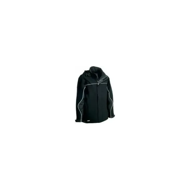 Giacca con Cappuccio da Lavoro Softshell Stretch Elasticizzata Multitasche Cofra Norway V093-0-00