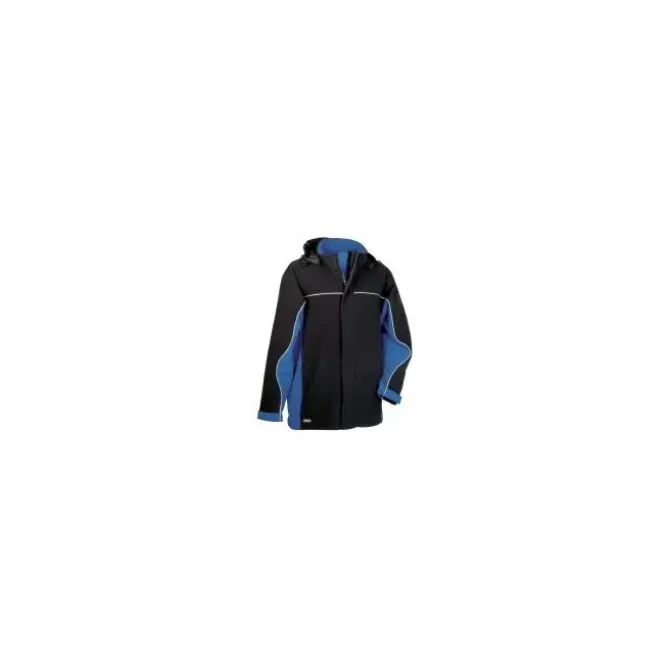 Giacca con Cappuccio da Lavoro Softshell Stretch Elasticizzata Multitasche Cofra Norway V093-0-00