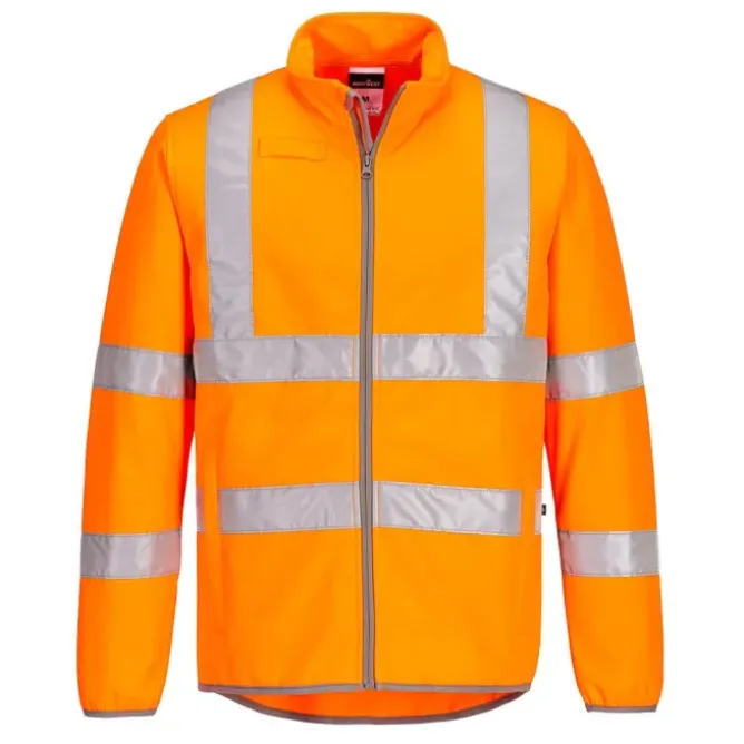 Giacca da Lavoro Alta Visibilità Multitasche Antivento Impermeabile Softshell Portwest EC24