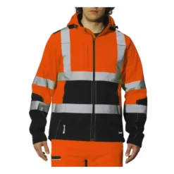 Giacca da lavoro Alta visibilità Softshell Multitasche Impermeabile Lavoris Issa Line 04525