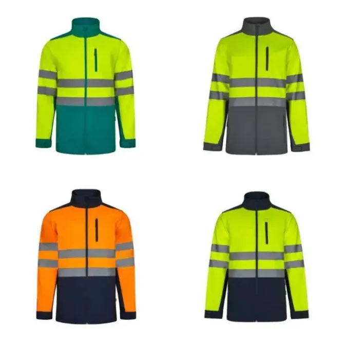 Giacca da Lavoro Alta Visibilità Multitasche Softshell Stretch Velilla 306006