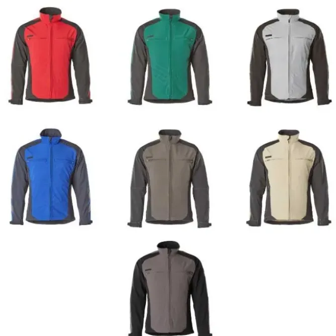 Giacca da Lavoro Softshell Multitasche Antivento Impermeabile Zip Intera Dresden Mascot 12002-149