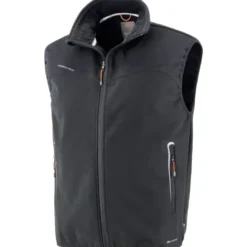 Gilet da Lavoro Neri Jackson imbottito con interno in micropile 422091