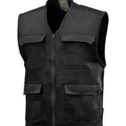 Gilet da Lavoro Neri multitasche portabadge Denver 422235