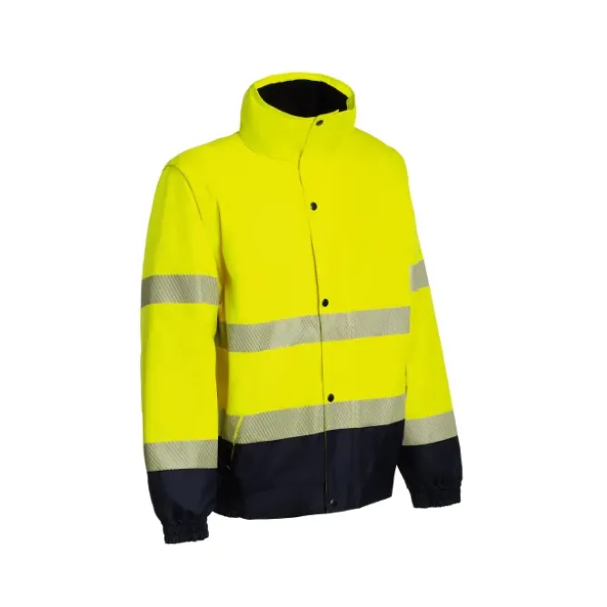 Giubbotto da Lavoro Alta Visibilità Multitasche Invernale P&P Loyal Bomber GGX1U 413