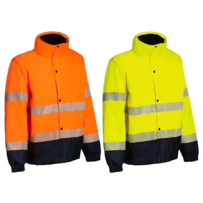 Giubbotto da Lavoro Alta Visibilità Multitasche Invernale P&P Loyal Bomber GGX1U 413