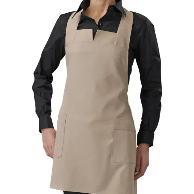 Grembiule donna con pettorina Aurora Horeca Siggi ad altezza ginocchio - 28PZ0345/00-0111