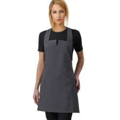 Grembiule donna con pettorina Aurora Horeca Siggi ad altezza ginocchio - 28PZ0345/00-0111