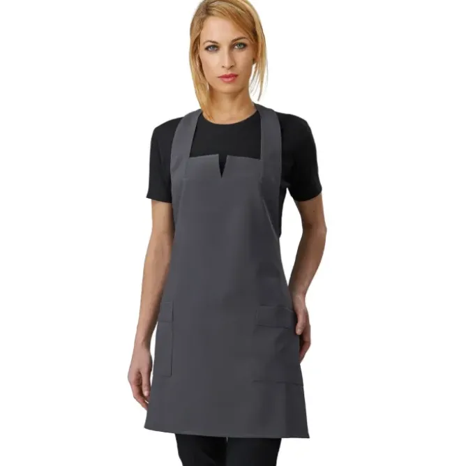 Grembiule donna con pettorina Aurora Horeca Siggi ad altezza ginocchio - 28PZ0345/00-0111