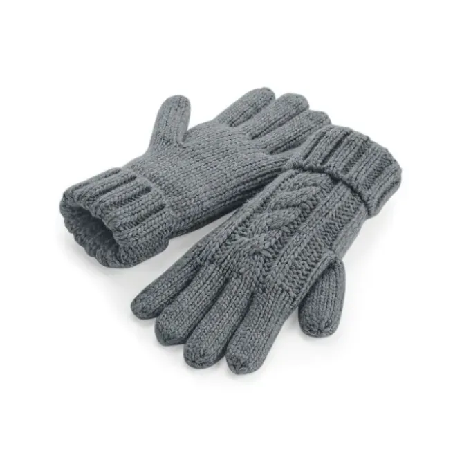 Guanti Cable Knit Melange Gloves Beechfield - B497