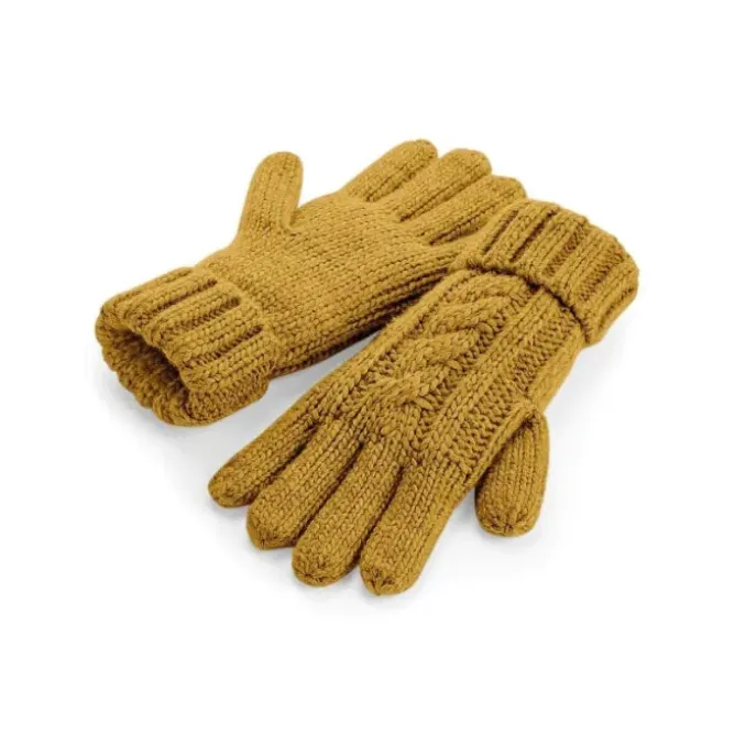 Guanti Cable Knit Melange Gloves Beechfield - B497