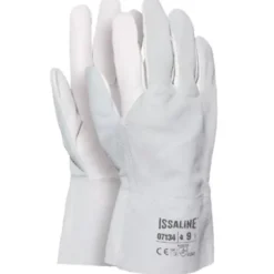 Guanti da lavoro in Pelle Fiore Bovino Manichetta Crosta - Issa Line 07134