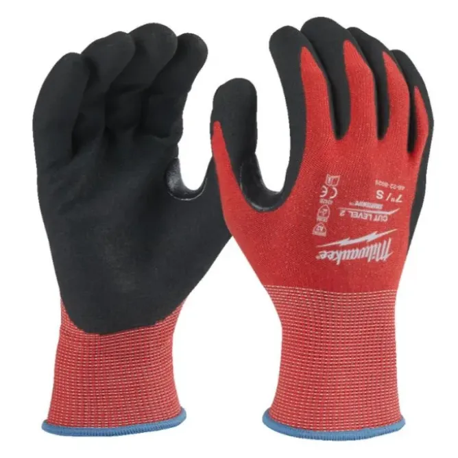 Guanti da Lavoro Milwaukee Spalmati in Nitrili Strech Cut B 4932479908