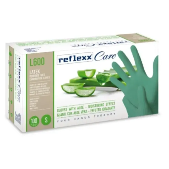 Guanti in Lattice con Aloe Reflexx Care L600