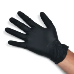 Guanti Monouso in nitrile senza polvere colore nero - 100 pezzi