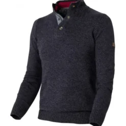Maglione collo alto da Lavoro 100% Cotone Molinel Denim 0309.9999.147