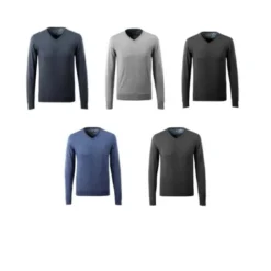 Maglione da Lavoro con Lana Merinos scollo a V Mascot 50635-989