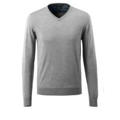 Maglione da Lavoro con Lana Merinos scollo a V Mascot 50635-989